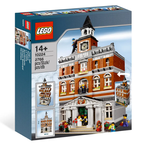 LEGO Architecture 10224 Town Hall Building Bricks Building Bricks Set Best Price