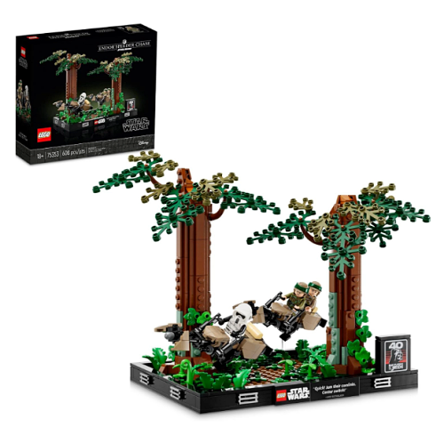 Lego star wars 75353 endor speeder chase diorama set