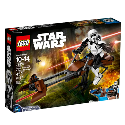 Lego 75532 star wars scout trooper & speeder bike Building Bricks Set Best Price