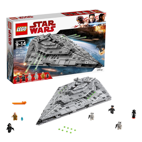 LEGO Star Wars Episode VIII First Order Star Destroyer 75190 Building Bricks Set Best Price