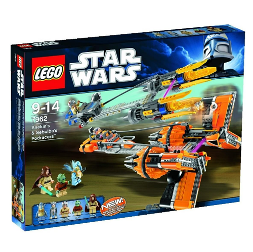 Lego star wars 7962 anakin's & sebulba's podracers