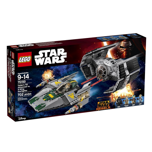 Lego star wars vader's tie advanced vs. a-wing starfighter 75150